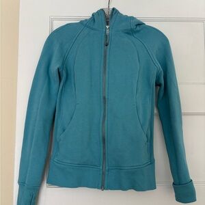 Lululemon scuba Teal Full-Zip Hooded Jacket